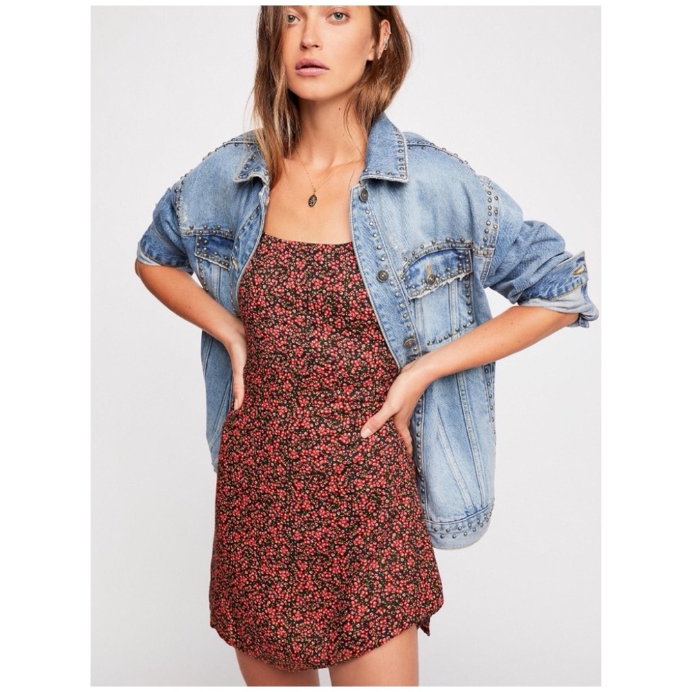 Free People Top It Off Printed Slip